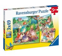 Puzzle 3x49 pezzi Piccole principesse da 4 anni 3 puzzle inclusi mini