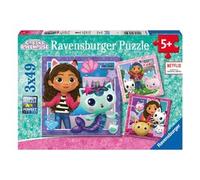 Nuovo Ravensburger Gabby's Casa Delle Bambole Puzzle 3x 49