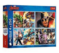 Puzzle 4×250 pezzi MARVEL Avengers