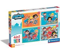 Clementoni 4 Puzzle In 1 Dc Comics Super Friends Clm21520