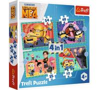 Puzzle Minions TREFL 4 in 1