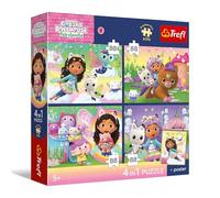 Puzzle 4 in 1 Premium Plus 4 x 88 Pezzi Gabby's Dollhouse