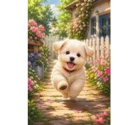 Puzzle 4000 Pezzi Adulti Cortile del cane bianco 141x87cm, Puzzle Classico Antistress, Rompicapo per Esperti, Hard Difficult Challenging Puzzle Perfetto per Serate di Gioco
