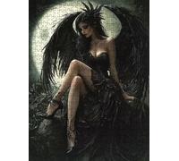 Puzzle 4000 Pezzi, Angelo Nero Bellissimo 3D Puzzle per Adulti Impegnativo, Educa Puzzles Artistico, Divertente E Stimolante Puzzles Decorativo per La Famiglia, Regalo e Decorazione Pareti DX0YL6-325