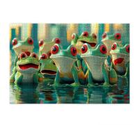 Puzzle 4000 pezzi Animale, Puzzle 4000 pezzi Adulti, Gioco Educativo Fai Da Te con Scatola Regalo per Adulti, Legno Spesso e Resistente, Impegnativi Rompecapo, Idea Regalo Donne e Uomini,(Rana) A-13