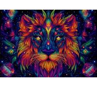 Puzzle 4000 Pezzi Animale Puzzle Adulti Sfida Impossibili Jigsaws Leone Classica 3D Pattern Art Jigsaws per Divertimento Adulti e Bambina, Gioco Familiare, Festa Aziendale,Amore e Amico 141x87cm C-987
