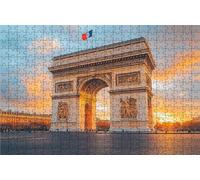 Puzzle 4000 Pezzi, Arco Di Trionfo Puzzle 4000 Pezzi per Adulti, Giochi di Puzzles Tramonto Legno per Tutta la Famiglia, DIY Puzzles per Quadri Moderni Soggiorno Regalo Donna Uomo 90 x 140 CM RXPT3036