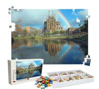 Puzzle 4000 Pezzi arcobaleno Città, Puzzle 4000 Pièces Challenge Impossible, Puzzles 141.5x87.5 cm Taglia Grande Adulti, Giochi Educativo per Famiglie, Puzzles Classici, Decorazioni Casa W3H-508