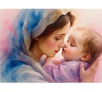 Puzzle 4000 Pezzi Arte per Adulti e Ragazzi, Puzzle Astratto in Legno Adulti, Idea Regalo Jigsaw Maria per Gioco Familiare, Lettere sul retro Jigsaw, per Decorazione la Casa Regalo 141.5x87.5cm g-56