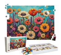 Puzzle 4000 Pezzi astratto margherita, Puzzle 4000 Pièces Challenge Impossible, Puzzles 141.5x87.5 cm Taglia Grande Adulti, Giochi Educativo per Famiglie, Puzzles Classici, Decorazioni Casa W3H-608