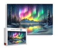 Puzzle 4000 Pezzi Aurora boreale Grandi Dimensioni Per Adulti Giochi Educativi, Difficili Impossible Puzzle Aurora Adulti Giochi Rilassamento e Intelligence, Jigsaw Arte per - Pasqua Idea Regalo C-2