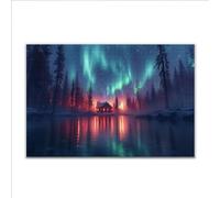Puzzle 4000 Pezzi Aurora boreale Paesaggio Puzzle Grandi Dimensioni per Adulti 140 x 87cm, Difficili Impossible Giochi, Rilassamento e Intelligence, Jigsaw Personalizzato per Maschio e Femmina D-4