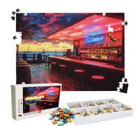 Puzzle 4000 Pezzi barca a vela cocktail bar, Puzzle 4000 Pièces Challenge Impossible, Puzzles 141.5x87.5 cm Taglia Grande Adulti, Giochi Educativo per Famiglie, Decorazioni Casa Regalo W3H-840