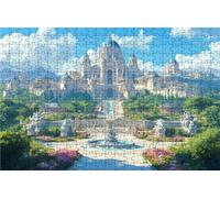 Puzzle 4000 Pezzi Castle Puzzle 4000 Pezzi Legno per Adulti Paesaggio, Splendidamente Confezionato in Una Scatola di Cartone, Trasportabile in Una Borsa a Rete per Decorazioni Parete 140x90cm RXPT1959