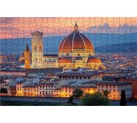 Puzzle 4000 Pezzi Città Puzzle 4000 Pezzi Legno per Adulti Firenze, Splendidamente Confezionato in Una Scatola di Cartone, Trasportabile in Una Borsa a Rete per Decorazioni Parete 140 x 90cm RXPT-7483