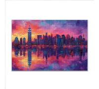 Puzzle 4000 Pezzi Colorato Città Puzzle Grandi Dimensioni per Adulti 140 x 87cm, Adulti Difficili Impossible Giochi, Rilassamento e Intelligence, Jigsaw Personalizzato Regalo per Maschio e Femmina C-3