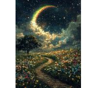 Puzzle 4000 Pezzi Colore Luna 3D Puzzle per Adulti Impegnativo, Educa Puzzles Artistico, Divertente E Stimolante Puzzles Decorativo per La Famiglia, Regalo e Decorazione Pareti BXHZW6-126