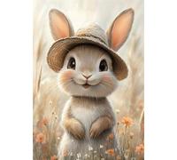 Puzzle 4000 Pezzi Coniglio Puzzle Fiore Jigsaw Adulti Legno Classici Impossibili Gioco da Sfida, Stampa di Alta Qualità jigsaws ,per la Casa di vertimento In Famiglia Adulti Adolescenti Regalo U-1100