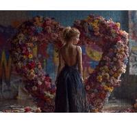 Puzzle 4000 Pezzi, Cuore Donna 3D Puzzle per Adulti Impegnativo, Educa Puzzles Artistico, Divertente E Stimolante Puzzles Decorativo per La Famiglia, Come Regalo e Decorazione Pareti R6KH-698