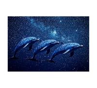 Puzzle 4000 Pezzi Delfino, Puzzle Notte stellata, Classici Puzzles in Legno con Compact Box, Puzzles per Adulti e Tutta la Famiglie Divertimento Sfide Extra Divertenti Idea Regalo Donna, Decor -2204