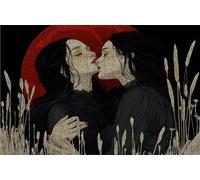 Puzzle 4000 Pezzi, Donna Puzzle 4000 Pezzi per Adulti, Giochi di Puzzles Bacio Legno per Tutta la Famiglia, DIY Puzzles per Quadri Moderni Soggiorno Regalo Donna Uomo Festival 140x90 CM RXPT-4356