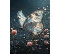 Puzzle 4000 Pezzi Farfalla Fiore Bianco 3D Puzzle per Adulti Impegnativo, Educa Puzzles Artistico, Divertente E Stimolante Puzzles Decorativo per La Famiglia, Regalo e Decorazione Pareti BXHZW6-38