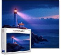 Puzzle 4000 Pezzi faro Puzzle Grandi Adulti Difficili Impossibili Legno Arte Jigsaw Sviluppa La Coordinazione Occhio-Mano Con Poster Incluso, Compact Box Idea Regalo Uomo e Donna 87.5x141.5cm I-0