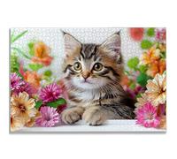 Puzzle 4000 Pezzi Fiore, Puzzle Gatto 4000 Pezzi per Adulti e Ragazzi, Puzzles in Legno con Squisita Scatola di Imballaggio, Giochi Educativo per Famiglie, Decorazioni Casa, Regalo per Adulti, -1889