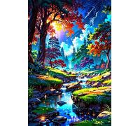 Puzzle 4000 Pezzi Fiume Giungla Gioco Educativo Sfida Impossibile Divertente Adatto Come Decorazione da Parete e Regalo Puzzle Classici 4000 Pezzi 141 x 87 cm