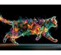 Puzzle 4000 Pezzi, Gatto Sogno 3D Puzzle per Adulti Impegnativo, Educa Puzzles Artistico, Divertente E Stimolante Puzzles Decorativo per La Famiglia, Come Regalo e Decorazione Pareti R6KH-574