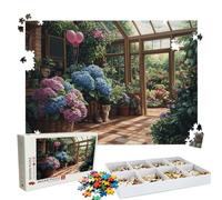 Puzzle 4000 Pezzi giardino pianta, Puzzle 4000 Pièces Challenge Impossible, Puzzles 141.5x87.5 cm Taglia Grande Adulti, Giochi Educativo per Famiglie, Puzzles Classici, Decorazioni Casa W3H-976