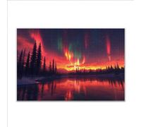 Puzzle 4000 Pezzi Paesaggio Aurora boreale Puzzle Grandi Dimensioni per Adulti 140 x 87cm, Difficili Impossible Giochi, Rilassamento e Intelligence, Jigsaw Personalizzato per Maschio e Femmina N-0