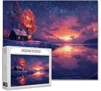 Puzzle 4000 Pezzi paesaggio Puzzle Adulti Difficili Impossibili Legno Arte Jigsaw Sviluppa La Coordinazione Occhio-Mano Con Poster Incluso, Compact Box Idea Regalo Uomo e Donna 87.5x141.5cm R-18