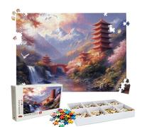 Puzzle 4000 Pezzi palazzo Autunno, Puzzle 4000 Pièces Challenge Impossible, Puzzles 141.5x87.5 cm Taglia Grande Adulti, Giochi Educativo per Famiglie, Puzzles Classici, Decorazioni Casa W3H-861