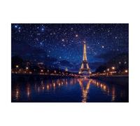 Puzzle 4000 Pezzi Parigi, Puzzle Notte stellata, Classici Puzzles in Legno con Compact Box, Puzzles per Adulti e Tutta la Famiglie Divertimento Sfide Extra Divertenti Idea Regalo Donna, Decor -2110