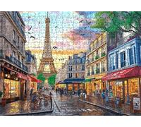 Puzzle 4000 Pezzi Parigi strada, Puzzles Legno XXL 141.5x87.5 cm, Puzzles Adulti Confezionato con Squisita Cura, Stimola Memoria, Puzzle 4000 Tra Loro Lettere Sul Retro, Regalo Uomo e Donna s7h-276