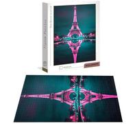Puzzle 4000 Pezzi per Adulti e Ragazzi, 3 4 5 Anni Puzzle Città 6 7 8 Anni Giochi Educativi Sostenibili Con Per Adulti Da Gioco in Legno Di Alta Qualità Jigsaw Torre Eiffel per Gioco Familiare B-6433