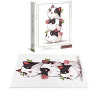 Puzzle 4000 Pezzi per Adulti e Ragazzi, 3 4 5 Anni Puzzle Gatto 6 7 8 Anni Giochi Educativi Sostenibili Con Motivi Per Adulti Da Gioco in Legno Di Alta Qualità Jigsaw Fiore per Gioco Familiare B-7702