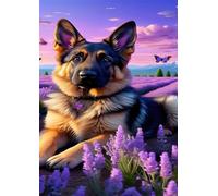 Puzzle 4000 Pezzi per Adulti, Lavanda Animali Cani, Rompicapo Classico per Passatempo e Relax, Splendida Decorazione per Pareti e Idea Regalo