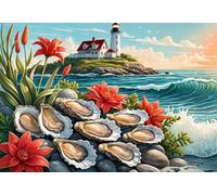 Puzzle 4000 pezzi per Adulti Ostriche dell'isola, 141x87cm Puzzle Impossibile e Difficili, Puzzles Decorativo per Soggiorno e Camera, Idea Regalo per Amanti dei Puzzle