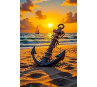 Puzzle 4000 Pezzi per Adulti Tramonto Sull'Oceano Ancora, Puzzle Classici 141x87cm, Relax e Riduzione dello Stress, Decorazione Murale Unica