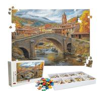 Puzzle 4000 Pezzi ponte architettura, Puzzle 4000 Pièces Challenge Impossible, Puzzles 141.5x87.5 cm Taglia Grande Adulti, Giochi Educativo per Famiglie, Puzzles Classici, Decorazioni Casa W3H-152