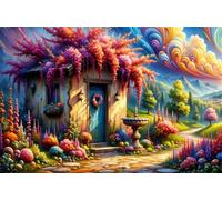 Puzzle 4000 Pezzi, Puzzle per Adulti Fiori Paesaggio Rustico 141x87 cm, Impossibile Difficile Puzzles Impegnativo Come Regalo e Decorazione per Pareti