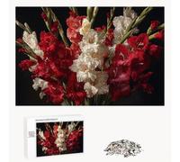 Puzzle 4000 Pezzi - Rosso & Flower - Puzzle in Legno Durevole con Lettere sul Retro - 147x105cm - Hobby Creativo Senza Polvere - Articolo per Collezionisti e 14 Anni in Su P3#560