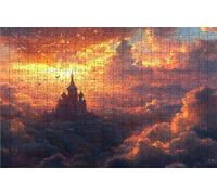 Puzzle 4000 Pezzi, Russia Puzzle 4000 Pezzi per Adulti, Giochi di Puzzles Cattedrale Di San Basilio Legno per Tutta la Famiglia, Puzzles per Quadri Moderni Soggiorno Regalo Donna 90x140 CM RXPT-5320
