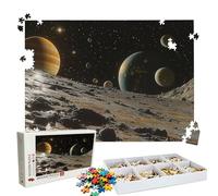 Puzzle 4000 Pezzi Spazio universo, Puzzle 4000 Pièces Challenge Impossible, Puzzles 141.5x87.5 cm Taglia Grande Adulti, Giochi Educativo per Famiglie, Puzzles Classici, Decorazioni Casa W3H-304