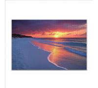 Puzzle 4000 Pezzi Spiaggia Tramonto Puzzle Grandi Dimensioni per Adulti 140 x 87cm, Adulti Difficili Impossible Giochi, Rilassamento e Intelligence, Jigsaw Personalizzato per Maschio e Femmina Y-3