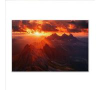 Puzzle 4000 Pezzi Tramonto Montagna Puzzle Grandi Dimensioni per Adulti 140 x 87cm, Adulti Difficili Impossible Giochi, Rilassamento e Intelligence, Jigsaw Personalizzato per Maschio e Femmina W-91