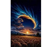 Puzzle 4000 Pezzi Tramonto Sul Campo Grano Gioco Educativo Sfida Impossibile Divertente Adatto Come Decorazione da Parete e Regalo Puzzle Classici 4000 Pezzi 141 x 87 cm