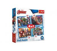 Coraggiosi Avengers | Puzzle 4 in 1 | Trefl